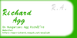 richard agg business card